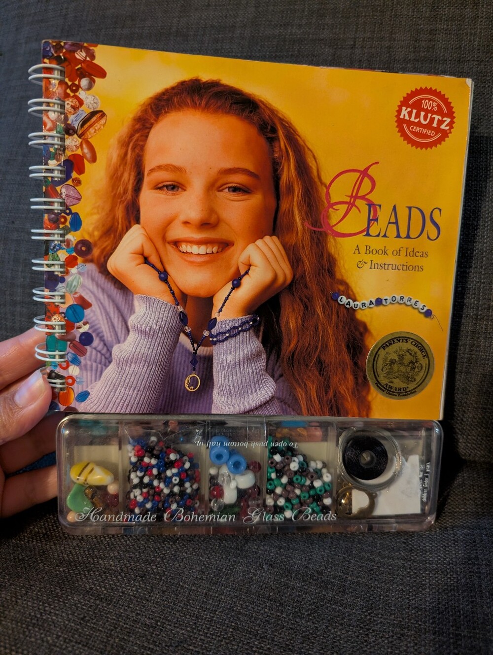 Vintage 1996 Klutz Beads Book Of Ideas Bead Set!!